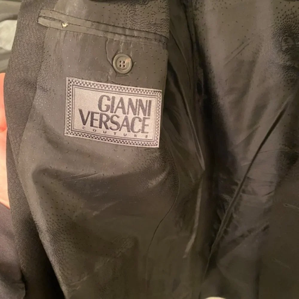 SOLD Vintage Gianni Versace Wool Two Button Blazer - Picture 4 of 11